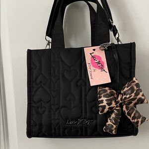 New Betsey Johnson Crossbody Tote Purse